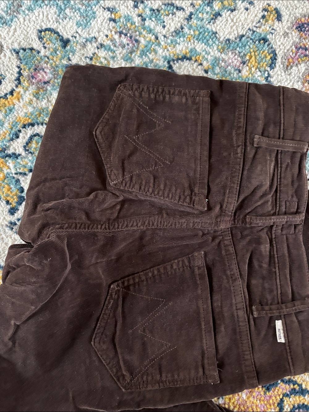 Mother brown corduroy DISCONTINUED “the Hustler ankle” pants - Picture 3 of 3